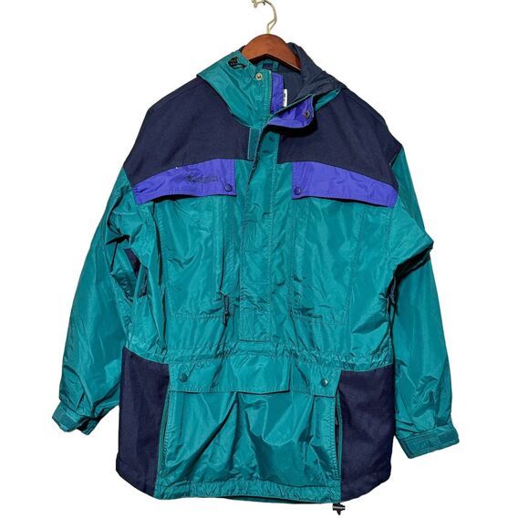 Columbia Ski Snow Winter Jacket Men's Size Small Shell Only Pockets Colorblock - Picture 1 of 5